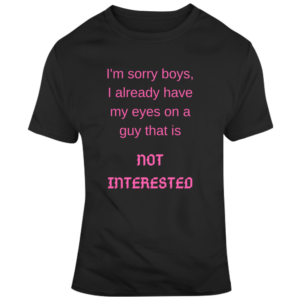 Sorry Boys T Shirt