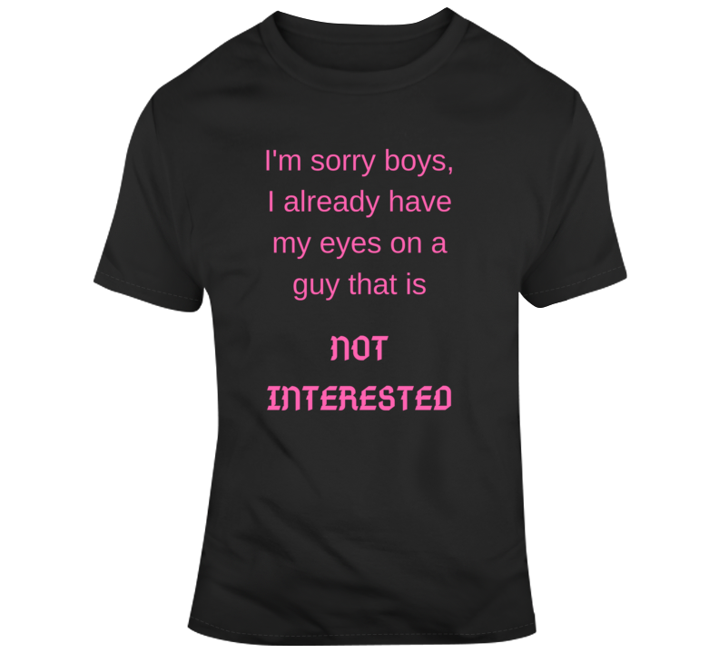 Sorry Boys T Shirt