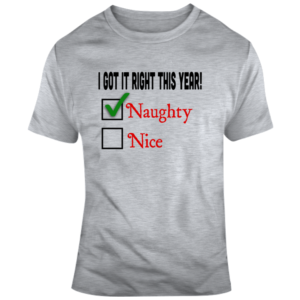 Christmas Naughty T Shirt